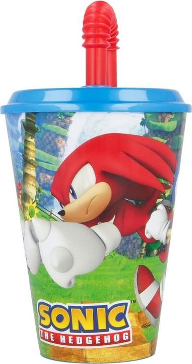 Productafbeelding Stor Sonic-Becher mit Deckel und Strohhalm, 430 ml