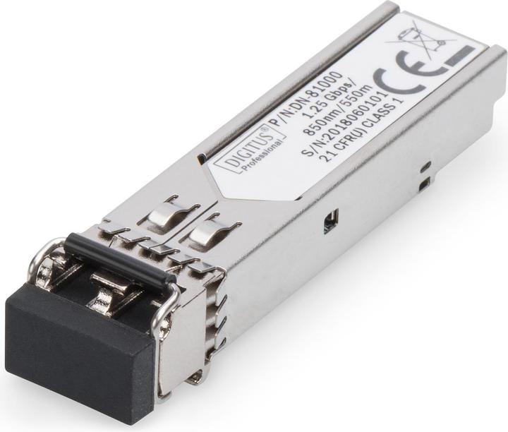 Actual product image Digitus HP-HPE compatible mini GBIC (SFP) Module, 1.25 Gbps, 0.55 Km
