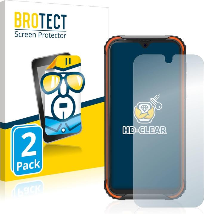 Actual product image BROTECT Screen Protector Clear (2 Piece, Blackview BV5900)