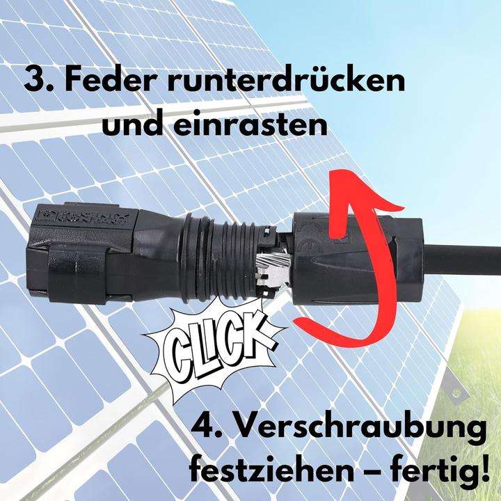 Immagine prodotto Kalitec Phoenix Contact Sunclix connettore solare 1 coppia I Phoenix Solar Set I Nero I Connettore Sunclix I (Spina solare)