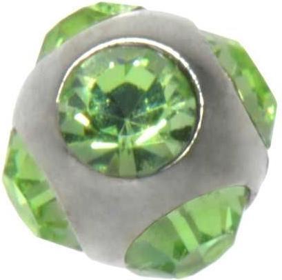 Produktbild Bijouteria 1.2mm Piercing-Kugel (Chirurgenstahl 316L, Kristall)