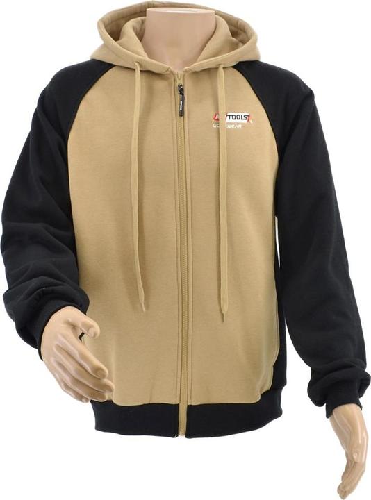 Awtools Sweatshirt Mit Reissverschluss T6/ Beige-Schwarz/ XL (XL)