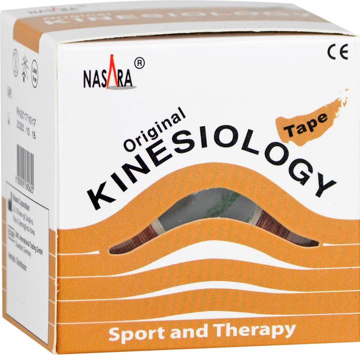 Produktbild Mikros NASARA Kinesiologie Tape Beige 5cmx5m, 1 St PFL (5 m)