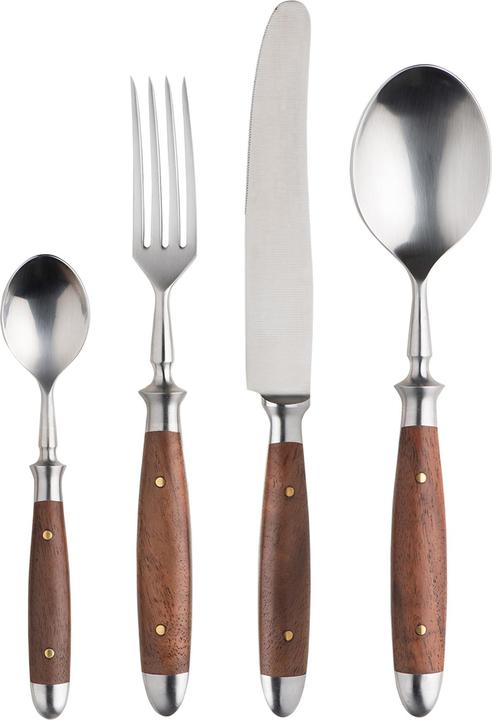 Immagine prodotto Set di posate 4 pezzi marrone (4 Pezzo/i, Set di posate)