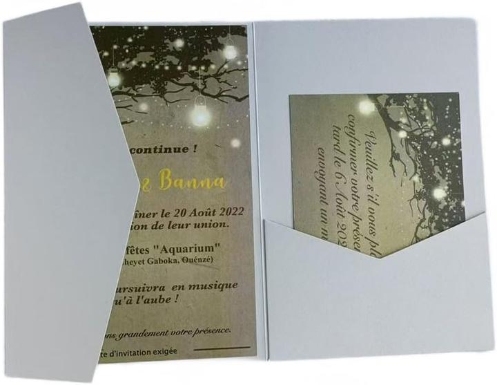 MillaSaw Hochzeitseinladungen (25 Stück) (13 x 18 cm, 25 x)