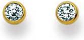 Produktbild Natsumi Schmuck Ohrstecker Zirkonia Gelbgold 18K/750 3.0mm (750/18 K Gelbgold)