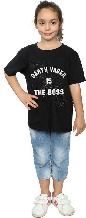 Actual product image Star Wars Girls Darth Vader The Boss Cotton T-Shirt (116)