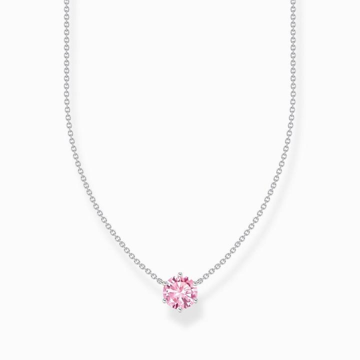 Image du produit Thomas Sabo Chaîne avec pendentif zircon rose Argent (Argent sterling 925, 40 - 45 cm)
