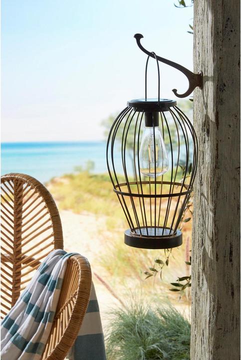 Immagine prodotto Luxform Lanterna solare Carlow, nera (21 x 21 x 31 cm, 1 x)