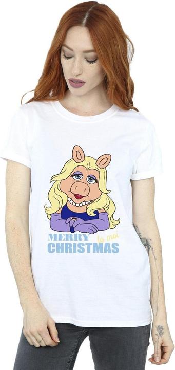 Immagine prodotto Disney Muppets Miss Piggy Queen of Holidays Maglietta Ampia Donna (XL)