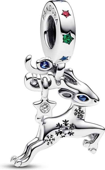 Actual product image Pandora Christmas magic reindeer charm (Sterling silver 925)
