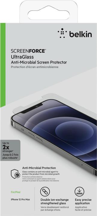Produktbild Belkin ScreenForce Ultra Glass (1 Stück, Apple iPhone 12 Pro Max)