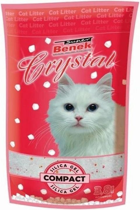 Super Benek Crystal Natural Cat Litter 3.8 l (Non-dusting, Non-clumping, 0.10 kg)