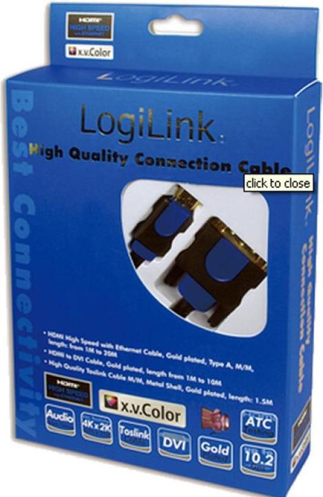 Produktbild LogiLink HDMI (Typ A) — DVI (5 m, DVI, HDMI)