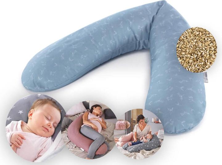 Image du produit Theraline Coussin d'allaitement "Das Original" avec rembourrage en épeautre, housse incluse 190 cm (38 cm)