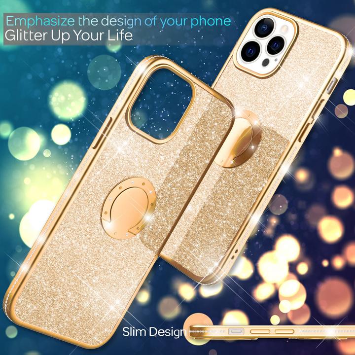 Immagine prodotto Nalia Anello Glitter Silicone Cover (Apple iPhone 13 Pro)