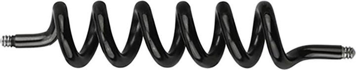 Actual product image Star Piercing Barbell bar black coil (Surgical steel 316L)