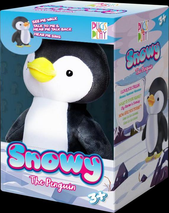 Pugs at play Walking and talking penguin Snowy