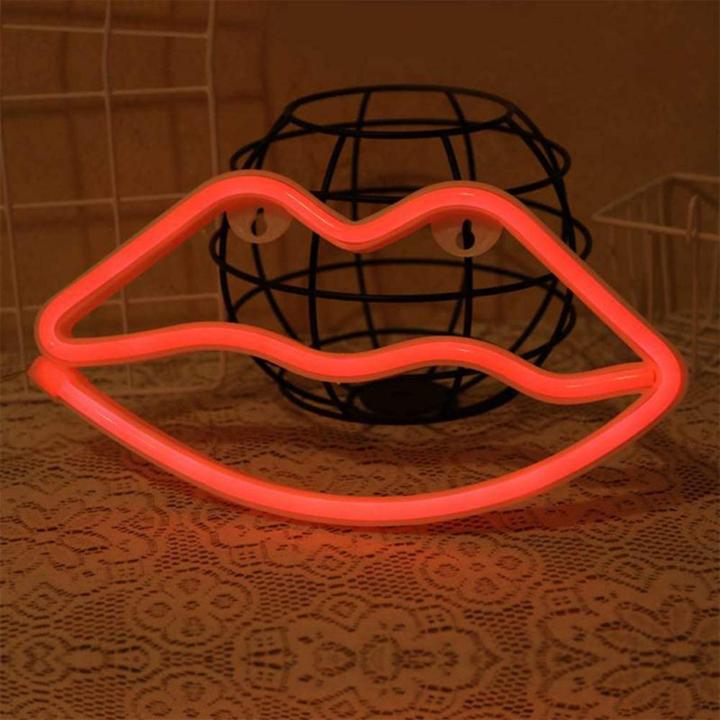 Image du produit Forever Light Lampe LED Néon LIPS rouge Bat + USB FLNEO8 (2 cm)