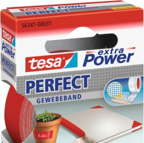 Produktbild tesa EXTRA POWER PERFECT Gewebeband, gewebeverstärktes Ductape (19 mm)