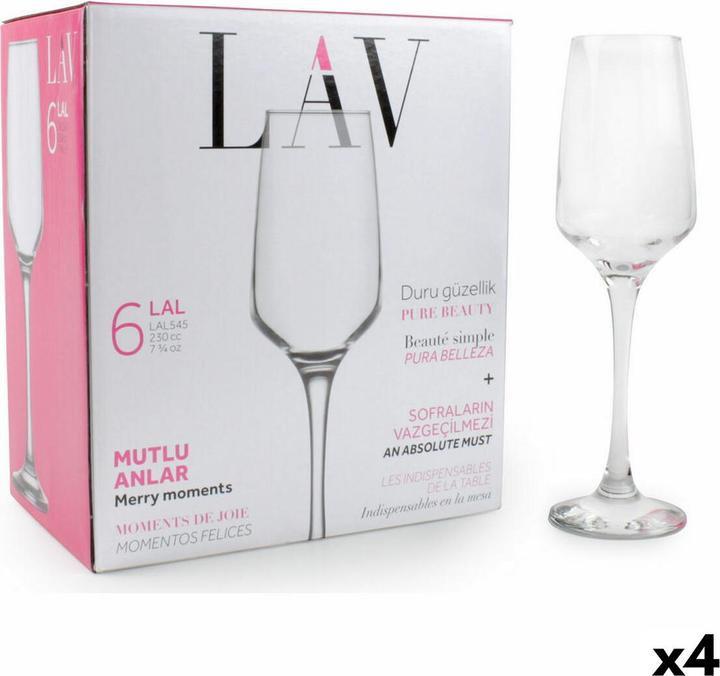 Actual product image LAV Set of glasses Lal 6 pieces (4 pcs) (6 pcs) (23 cl, 6 Glasses, Champagne glasses)