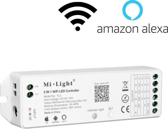 Milight Contrôleur 5 en 1 Alexa WiFi iBox