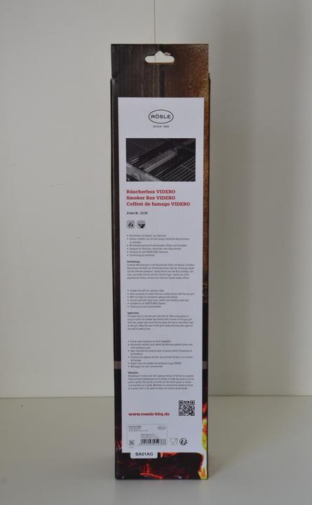 Immagine prodotto Rösle Scatola per affumicatore Videro Inox 40,8x6 cm
