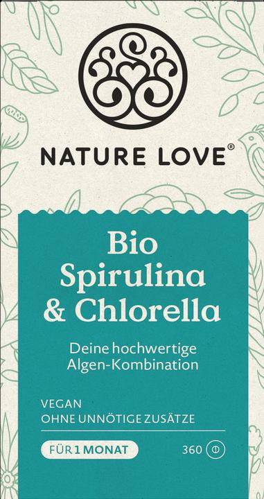 Produktbild Nature Love Bio Spirulina & Chlorella (180 g)