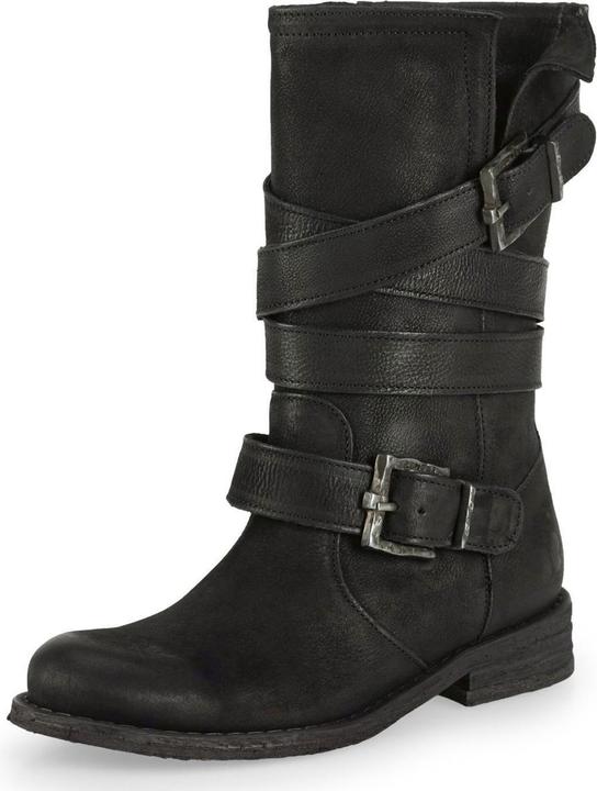 Felmini GREDO 8562 Biker Boots mit zwei dekorativen Schnallen. Eine Verschmelzung von robustem Stil und urba