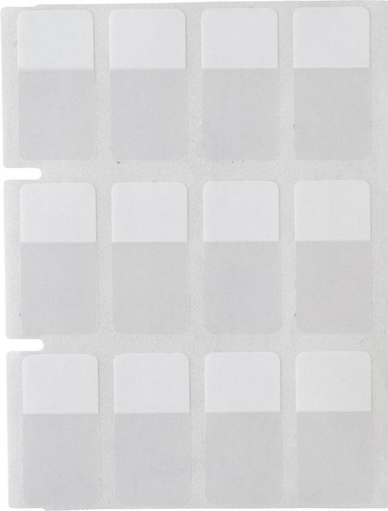 Produktbild Brady THT-80-427-5, selbstlaminierendes Vinyl, Weiss/Transparent, 12.70 x 9.53(19.05) mm, permanent