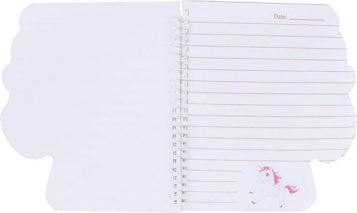 Image du produit Carnet de notes à paillettes licorne