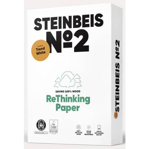 Produktbild Steinbeis Kopierpapier No.2 Rec. 80g weiss A3 500Bl (80 g/m², 500 x, A3)