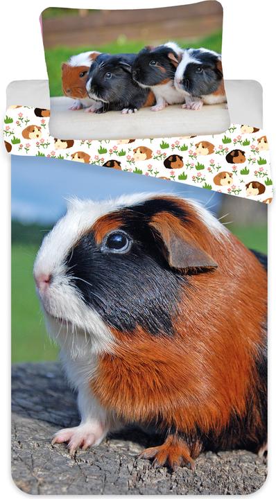 Tinisu Meerschweinchen Bettwäsche - 140x200 cm weiche Baumwolle Kissen und Decke