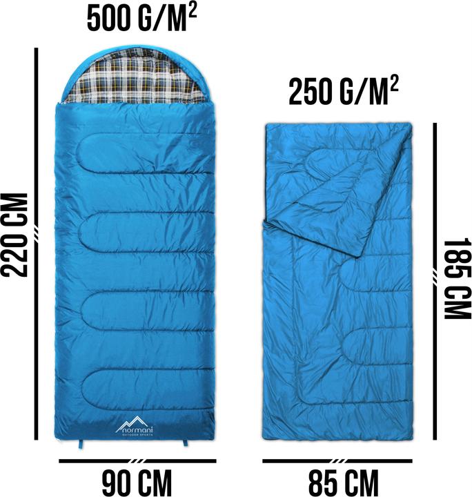 Actual product image Normani Outdoor-Schlafsack Extrem 4-In-1 Antarctica (220 cm)