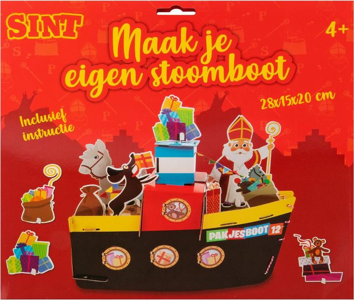 Image du produit Grafix Kit de bricolage Sinterklaas - Construisez votre propre bateau à vapeur
