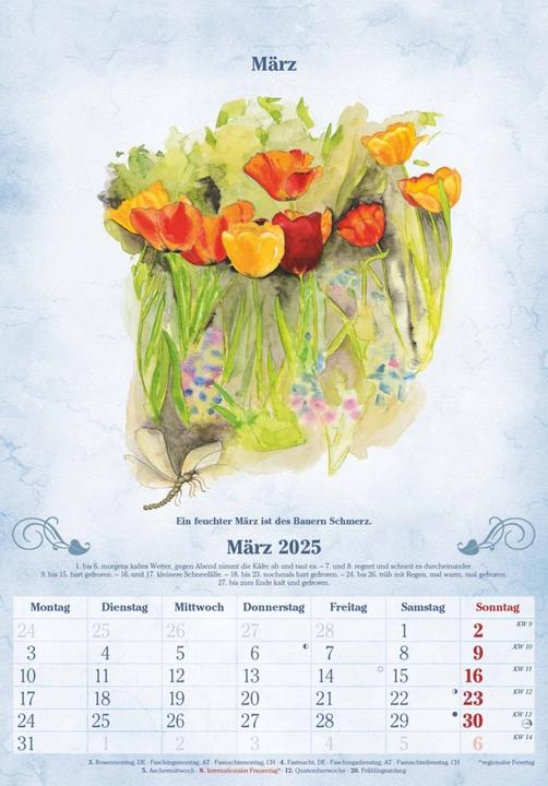 Produktbild Alpha Edition 100-Jähriger Kalender 2025 Wandkalender, 23,7x34cm, Bildkalender mit (Harter Einband, Deutsch)