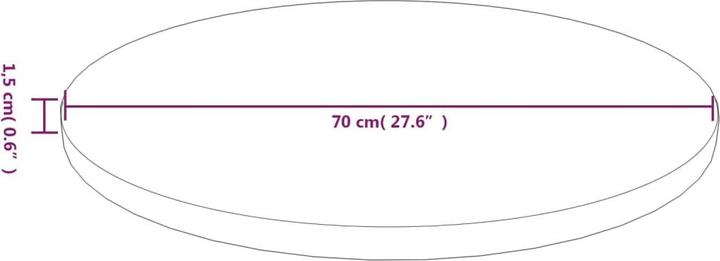 Produktbild VidaXL Jobina (70 x 70 x 1.5 cm)
