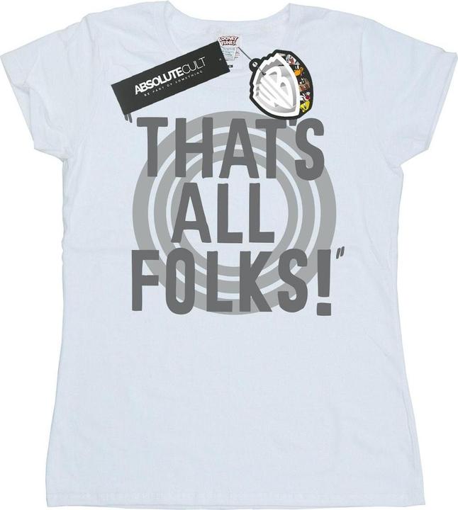 Produktbild Looney Tunes That's All Folks Text TShirt (L)