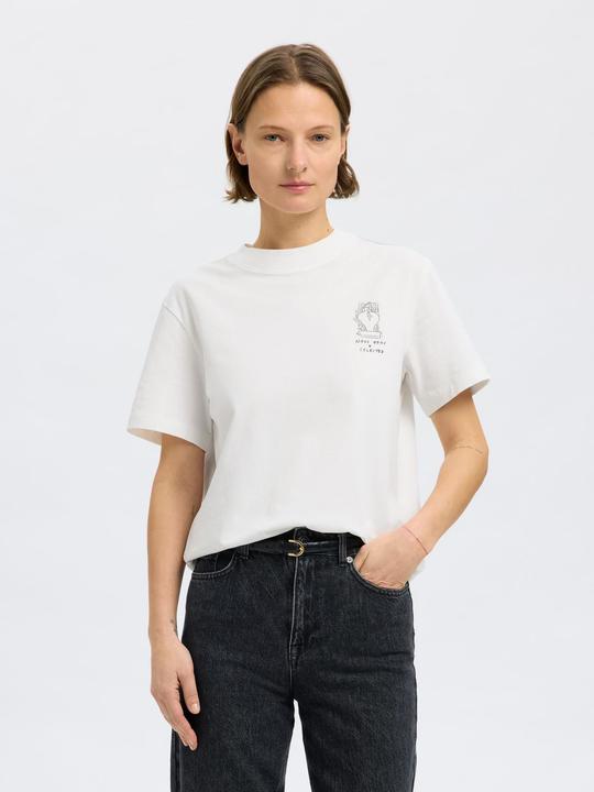 Actual product image Selected Femme Relaxed Fit Print T-Shirt (M)