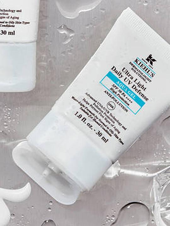 Actual product image Kiehl's Ultra Light UV Defence Aqua Gel Gel (Sun cream face, SPF 25, 30 ml, 50 g)