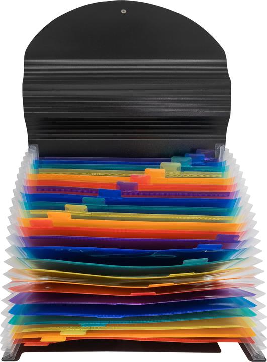 Produktbild Idena Dokumentenmappe A4 24 Fächer schwarz (A4, 1 x)