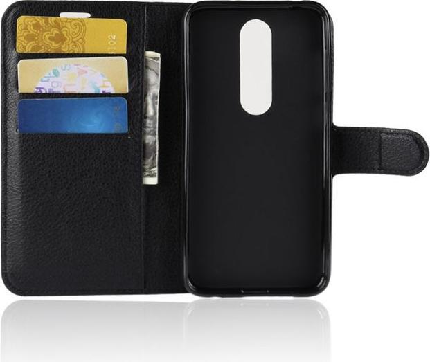 Produktbild MU Classic Litchi Leder Bookcover Series (Nokia 6.1 Plus)
