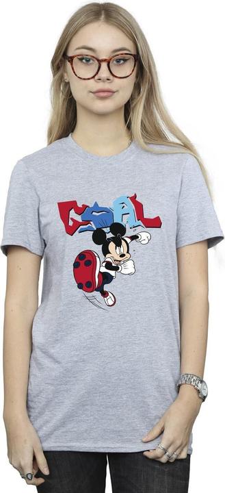Immagine prodotto Disney Mickey Mouse Goal Striker Pose Maglietta Ampia Donna (S)