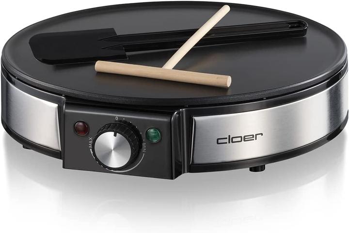 Actual product image Cloer 6630 Crepe maker 2 crepe(s), stainless steel