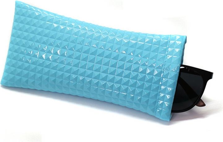 Actual product image Cover-Discount Glasses case with rhombus structure, glossy