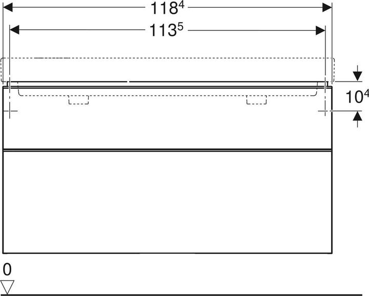 Actual product image Geberit 500.356.JK.1 (118.5 x 47 x 62 cm)
