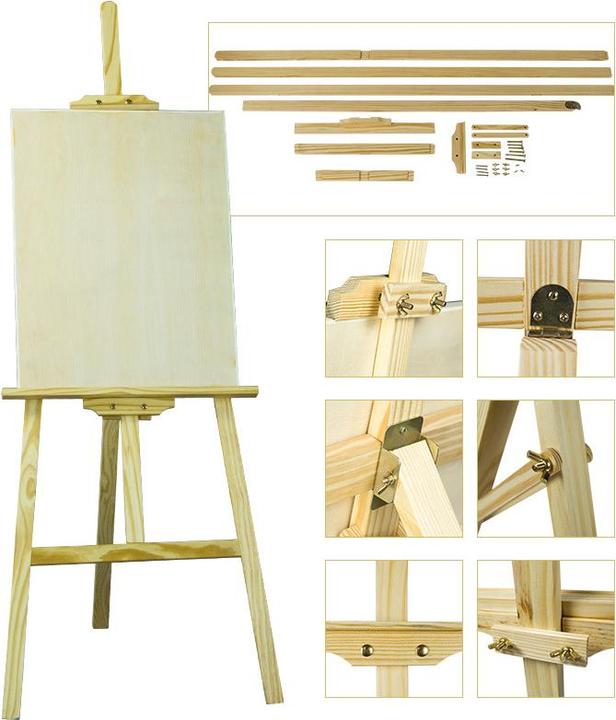 Actual product image I Am Creative Wooden easel studio stand 175cm