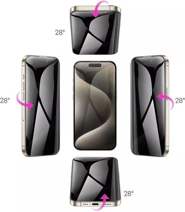 Produktbild Hoco Protective glass tempered glass 360-degree for IPHONE 15 Pro (1 Stück, Apple iPhone 15 Pro)