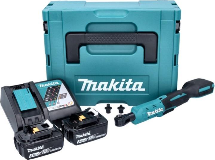 Productafbeelding Makita DWR 180 RFJ Accu ratelschroevendraaier 18 V 47,5 Nm 1/4" 3/8" + 2x oplaadbare accu 3,0 Ah + lader + (1/4", 3/8")