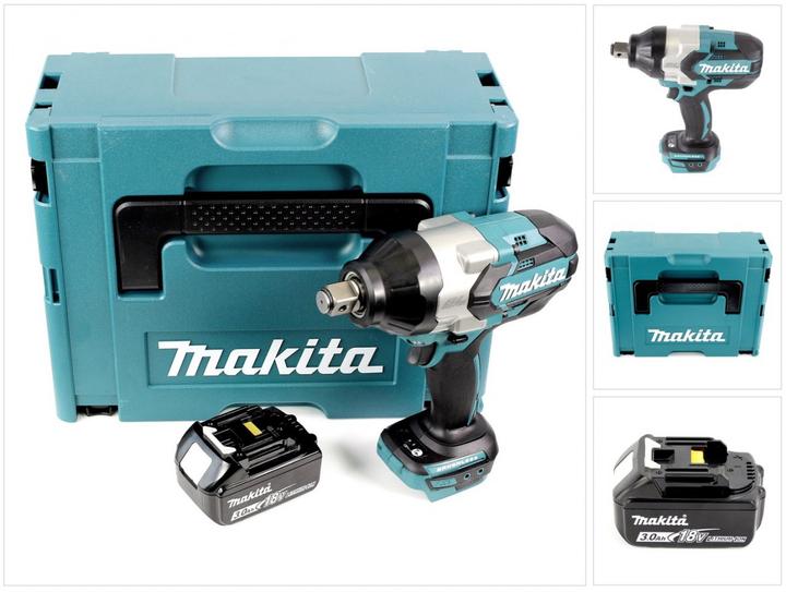 Image du produit Makita DTW 1001 F1J 18 V Li-Ion Brushless Boulonneuse à chocs sans fil avec Boîtier Makpac + 1x Batt (Fonctionnement sur batterie)